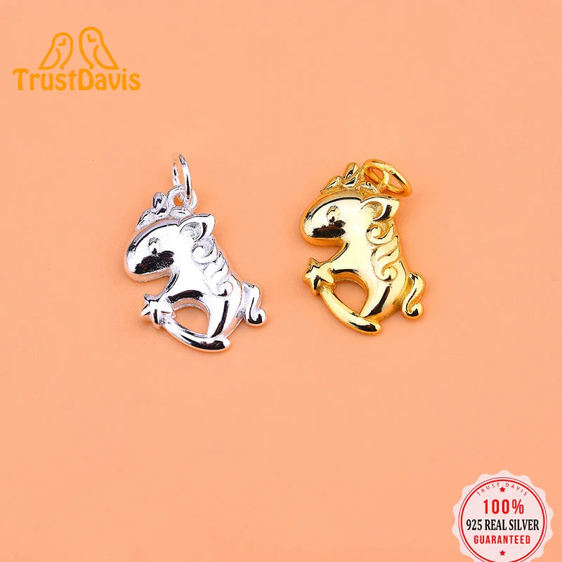 TrustDavis настоящий кулон из серебра 925 пробы ручной работы DIY ожерелье браслет прекрасные аксессуары трояня ювелирные изделия S925 HY631 
TrustDavis настоящий кулон из серебра 925 пробы ручной работы DIY ожерелье браслет прекрасные аксессуары трояня ювелирные изделия S925 HY631