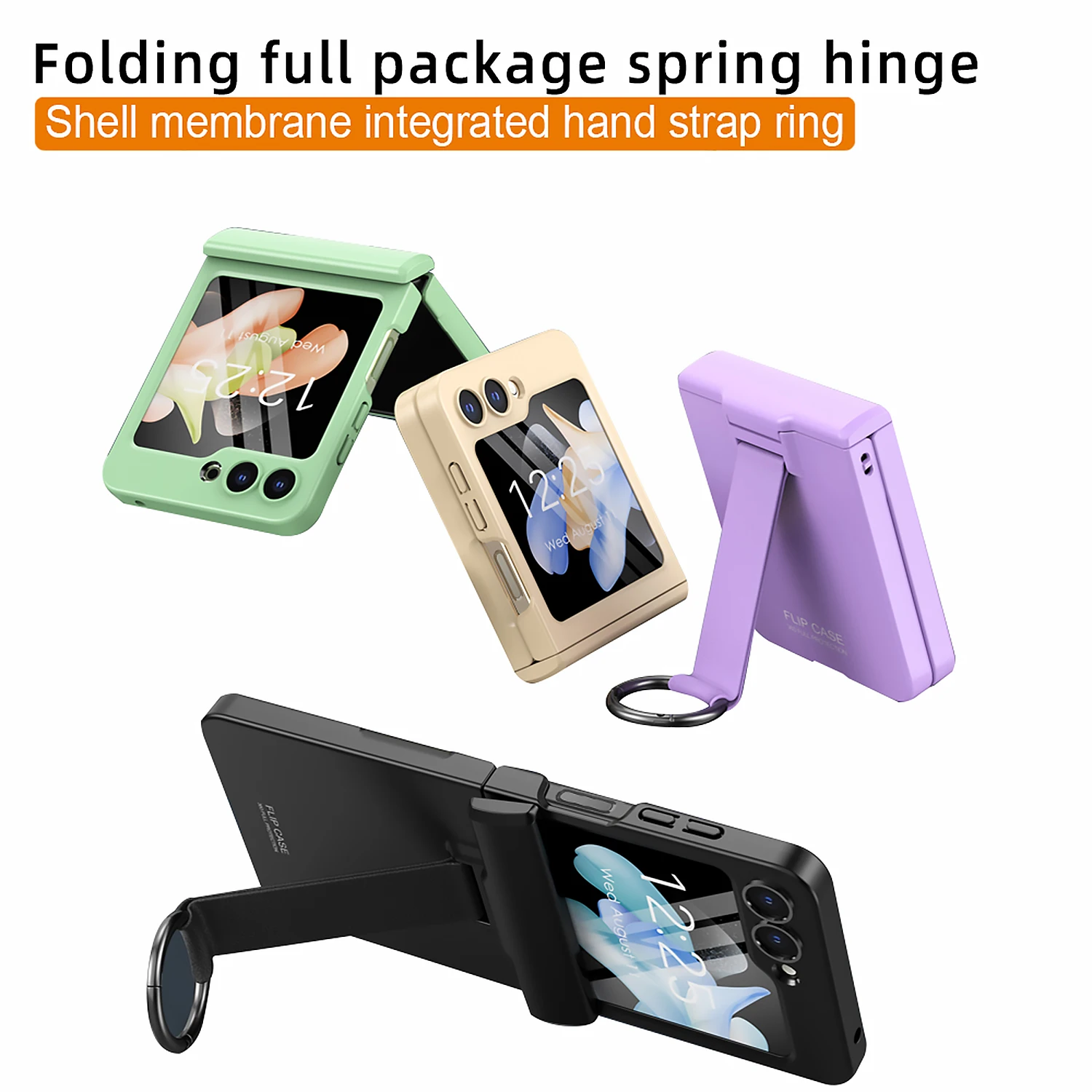 For Samsung Galaxy Z Flip 5 Case Colorful Skin Friendly Matte Folding Hingle Belt Ring Bracket With Mirror Film Hard Back Cover
For Samsung Galaxy Z Flip 5 Case Colorful Skin Friendly Matte Folding Hingle Belt Ring Bracket With Mirror Film Hard Back Cover