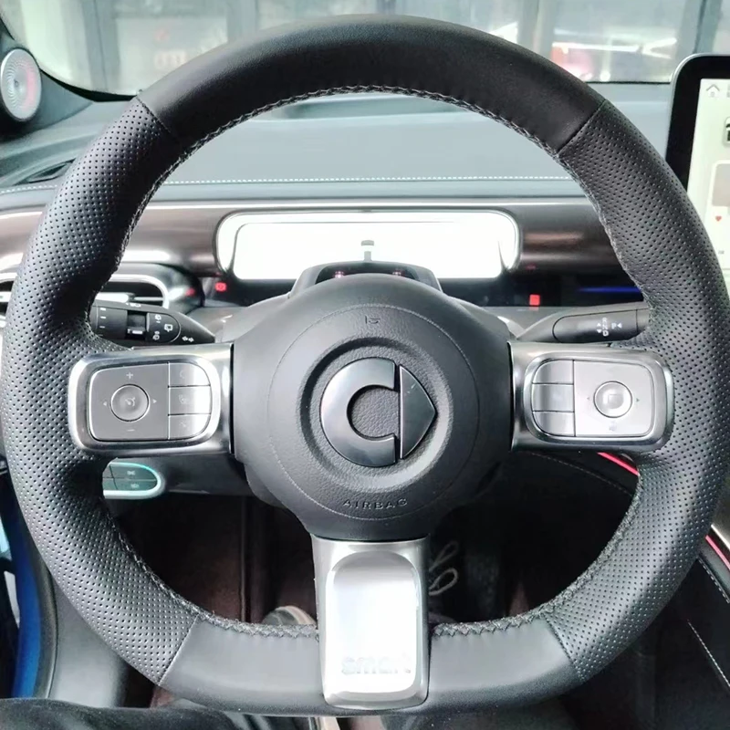 Кожаный чехол для руля, нескользящий и дышащий
Кожаный чехол для руля, нескользящий и дышащий