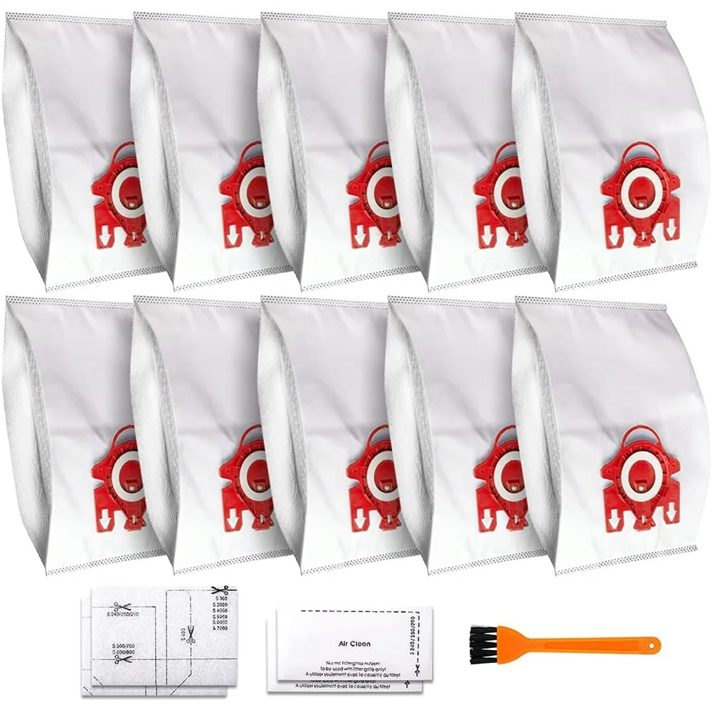 10 шт. Сменные совместимые AirClean 3D Efficiency пылесборник для Miele FJM, compact C2,S241-256I,S290,S300I,S578,S700,S4 
10 шт. Сменные совместимые AirClean 3D Efficiency пылесборник для Miele FJM, compact C2,S241-256I,S290,S300I,S578,S700,S4