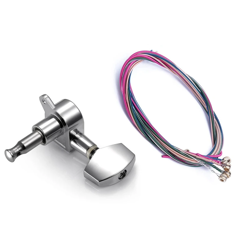 1Set Rainbow Colorful Color String For Acoustic Guitar & 6 Pieces Silver Acoustic Guitar Machine Heads Knobs
1Set Rainbow Colorful Color String For Acoustic Guitar & 6 Pieces Silver Acoustic Guitar Machine Heads Knobs