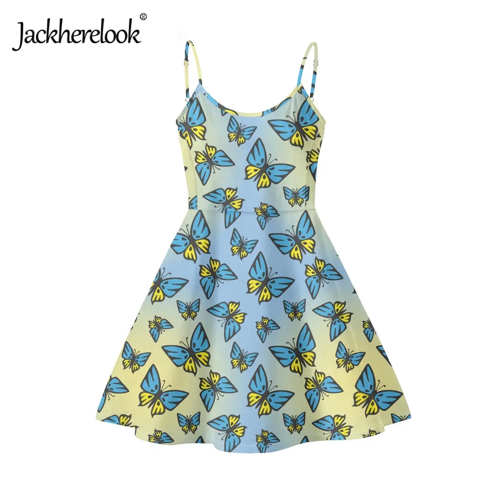 Jackherelook Butterful Pattern Summer Sleeveless Sundress Sexy Backless Party Dresses for Lady Women Beach Sleeveless Sundress
Jackherelook Butterful Pattern Summer Sleeveless Sundress Sexy Backless Party Dresses for Lady Women Beach Sleeveless Sundress