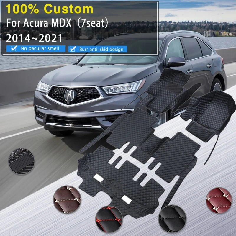 Leather Car Floor Mats For Acura MDX YD3 4 2014~2021 7seat Anti-dirty Pads Carpets Floor Matts Rug Tapis Voiture Car Accessories
Leather Car Floor Mats For Acura MDX YD3 4 2014~2021 7seat Anti-dirty Pads Carpets Floor Matts Rug Tapis Voiture Car Accessories