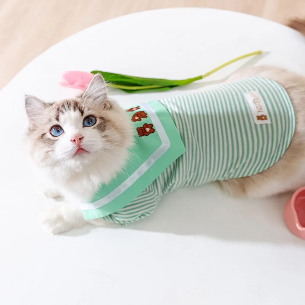 Pet Clothes Summer Spring Fashion Stripe Pullover Cat Cute Designer Shirt Small Dog Cartoon Pajamas Chihuahua Maltese Yorkshire
Pet Clothes Summer Spring Fashion Stripe Pullover Cat Cute Designer Shirt Small Dog Cartoon Pajamas Chihuahua Maltese Yorkshire