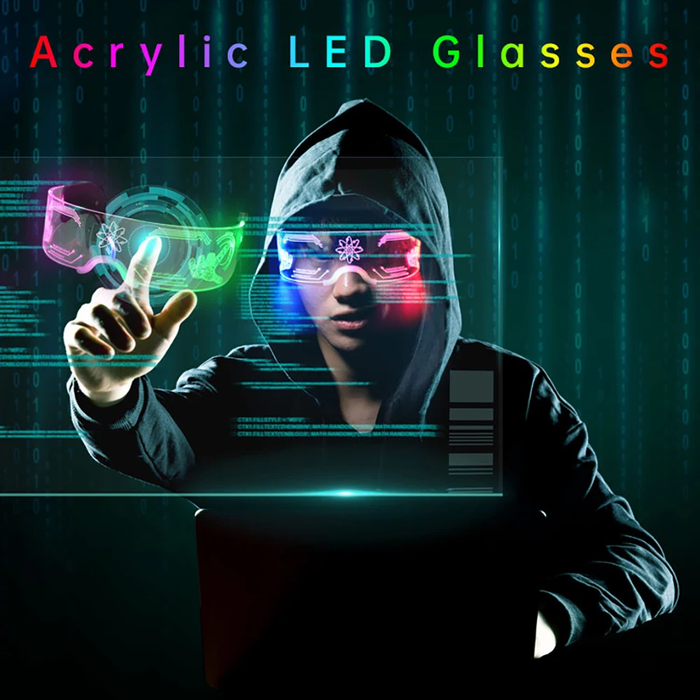 Colorful LED Luminous Glasses Party Decoration Festival Performance halloween Party Supplies Crossdressing luminous props
Colorful LED Luminous Glasses Party Decoration Festival Performance halloween Party Supplies Crossdressing luminous props