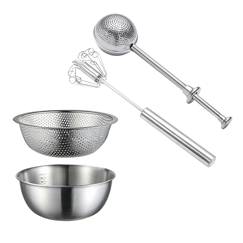 Flour Or Powdered Sugar Shaker Duster, Stainless Steel Sifter Dusting Wands & Vegetable Sink Drain Basket
Flour Or Powdered Sugar Shaker Duster, Stainless Steel Sifter Dusting Wands & Vegetable Sink Drain Basket