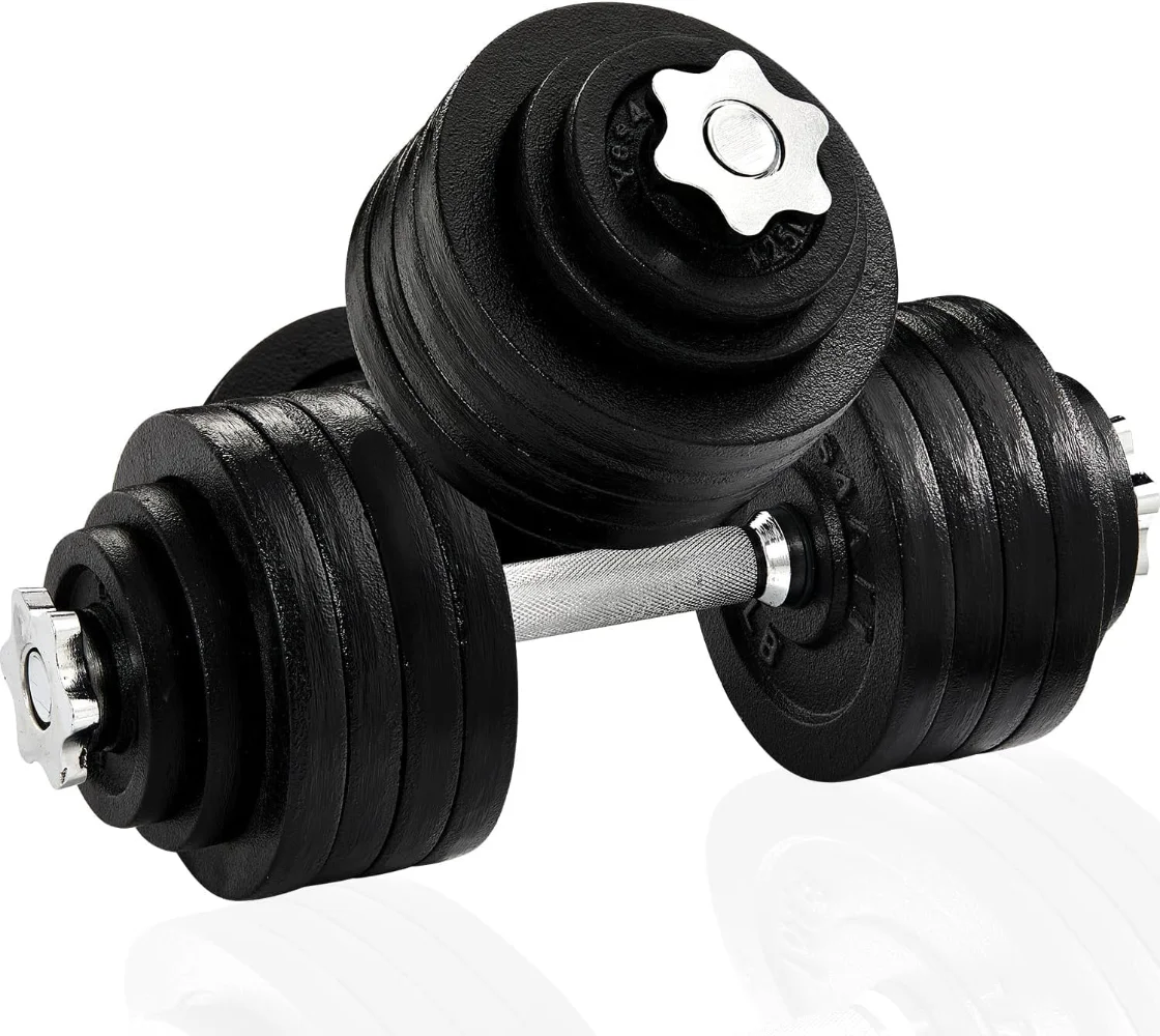 

Yes4All 105 lbs Adjustable Dumbbell Weight Set For Home Gym, Cast Iron Dumbbell, Pair adjustable dumbbell set