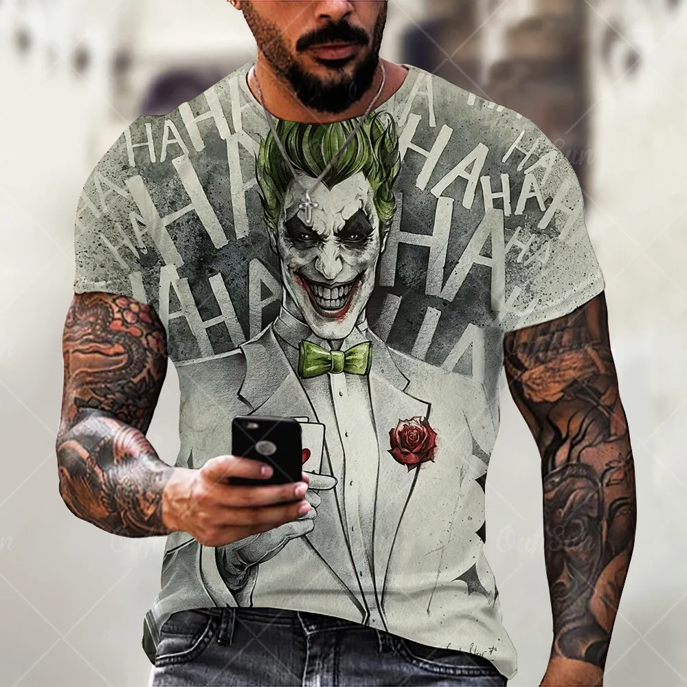 Summer Joker 3D Printing Men's T Shirt Fashion Oversized Hip Hop Streetwear O-Neck Customized Casual Loose Male Clothing XXS-6XL
Summer Joker 3D Printing Men's T Shirt Fashion Oversized Hip Hop Streetwear O-Neck Customized Casual Loose Male Clothing XXS-6XL