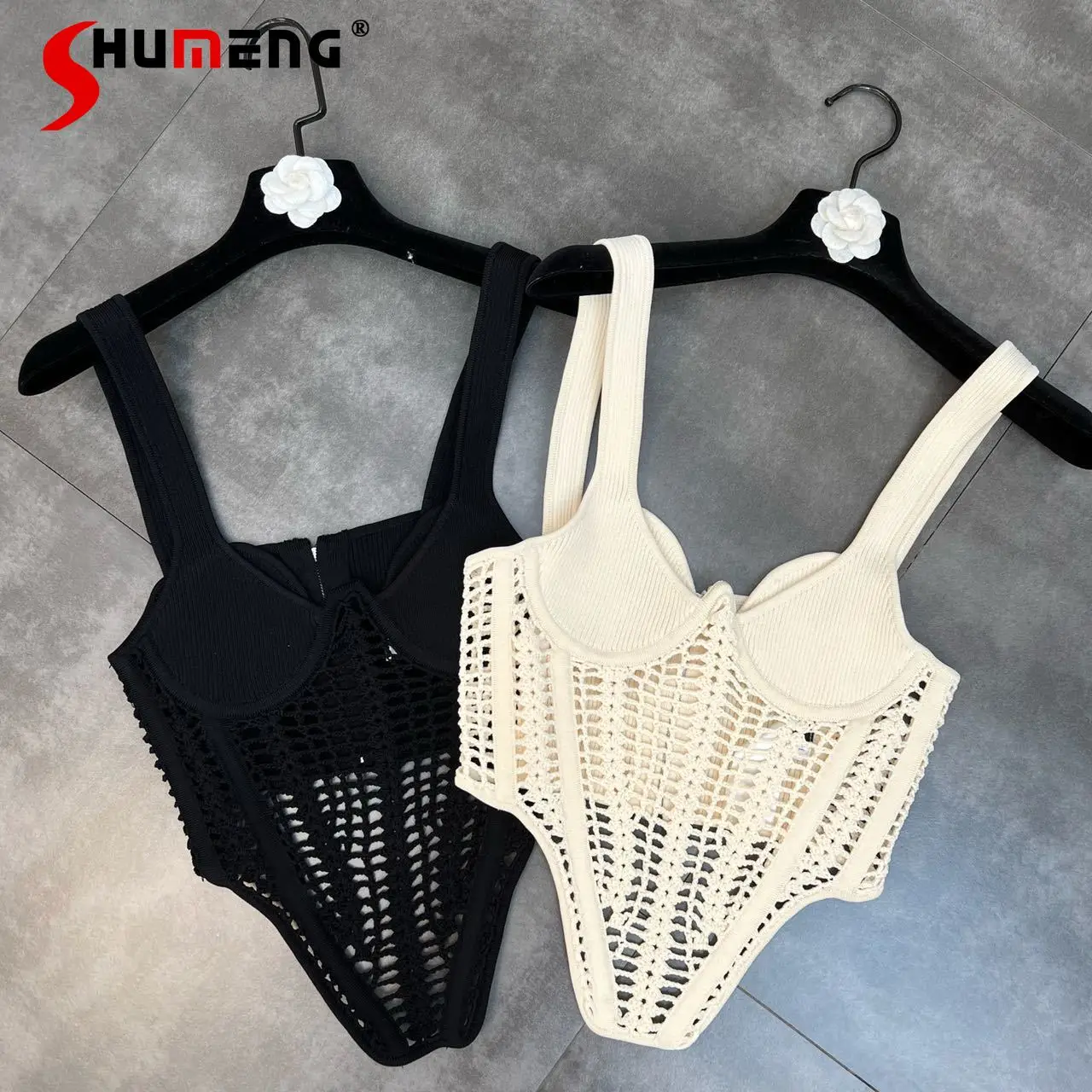 Elegant V-neck Sexy Slim Waist Hollow Thin Knitted Vest Women 2022 Summer New Beach Nightclub Outer Inner Wear Camisole Y2k Tops
Elegant V-neck Sexy Slim Waist Hollow Thin Knitted Vest Women 2022 Summer New Beach Nightclub Outer Inner Wear Camisole Y2k Tops