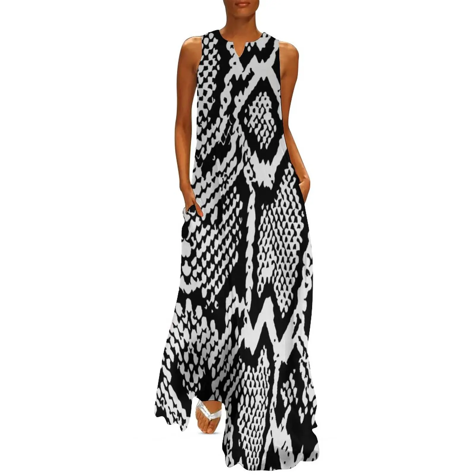 Python Black Snakeskin Dress Summer Animal Print Street Fashion Boho Beach Long Dresses Female Vintage Maxi Dress Gift
Python Black Snakeskin Dress Summer Animal Print Street Fashion Boho Beach Long Dresses Female Vintage Maxi Dress Gift