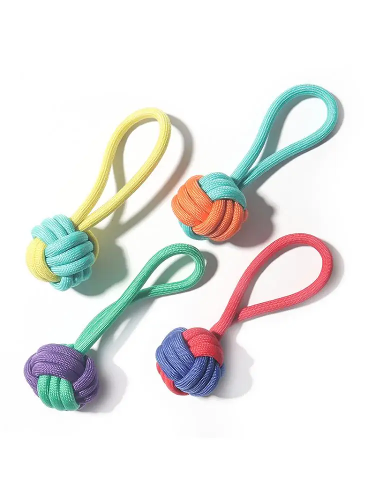 

Matching Color Polypropylene Braided Grinding Teeth Bite Resistant Teeth Cleaning New Dog Toy Pet Toy Ball Dog Supplies