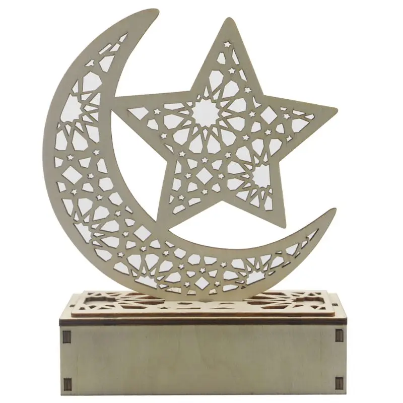 Ramadan Eid Mubarak Home Decoration Moon Star LED Light Wooden Ornament DIY Islam Muslim
Ramadan Eid Mubarak Home Decoration Moon Star LED Light Wooden Ornament DIY Islam Muslim