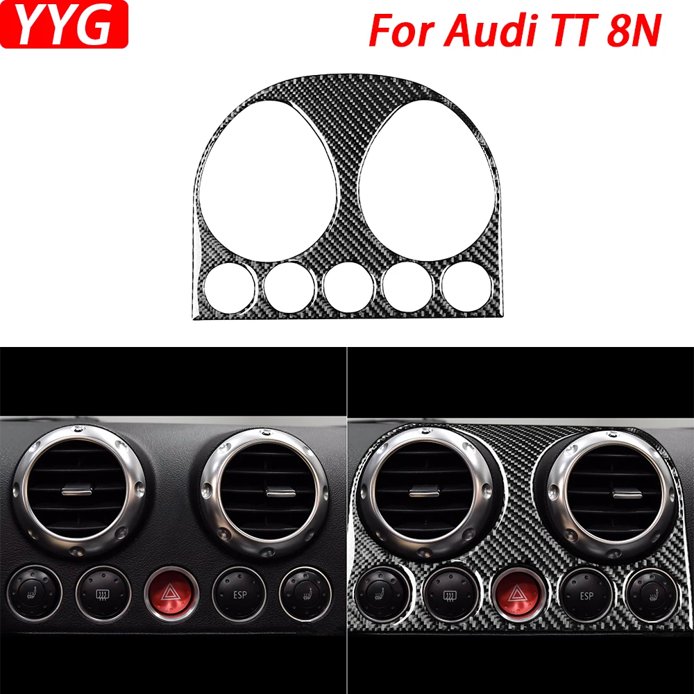 For Audi TT 8N 2001-2006 Carbon Fiber Central Air Conditioning Outlet Trim Cover Car Interior Decoration Accessories Sticker
For Audi TT 8N 2001-2006 Carbon Fiber Central Air Conditioning Outlet Trim Cover Car Interior Decoration Accessories Sticker