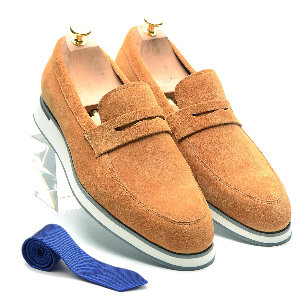 XEBOS Classic Design Suede Genuine Leather Men's Penny Loafer Sneaker Slip on Lightweight Flat Casual Business Jeans Dress Shoes
XEBOS Classic Design Suede Genuine Leather Men's Penny Loafer Sneaker Slip on Lightweight Flat Casual Business Jeans Dress Shoes