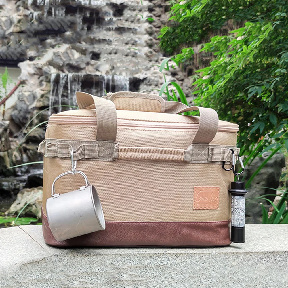 Multifunctional Camping Tool Food Storage Handbag Double Zipper Picnic Cookware Utensils Kit Organizer for Picnic Travel
Multifunctional Camping Tool Food Storage Handbag Double Zipper Picnic Cookware Utensils Kit Organizer for Picnic Travel