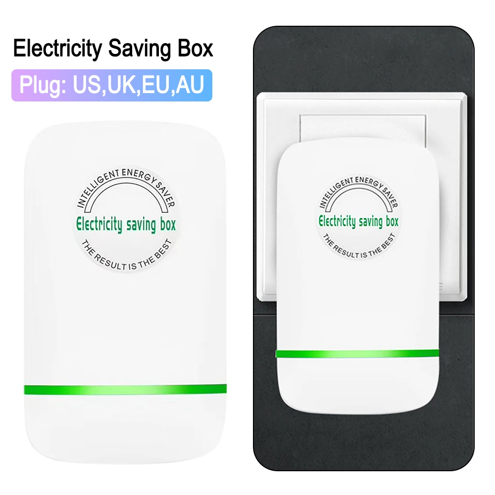 Power Energy Electricity Saving Box Eco-Friendly Socket Power Factor Saver Device Electric Saver 90V-250V US/EU/UK/AU Adapter
Power Energy Electricity Saving Box Eco-Friendly Socket Power Factor Saver Device Electric Saver 90V-250V US/EU/UK/AU Adapter