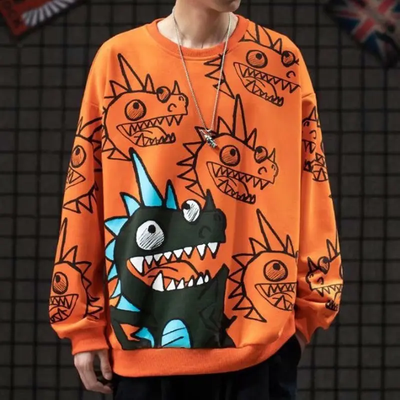 Свитер Y2K мужской из полиэстера, пуловер с круглым вырезом и длинным рукавом, вязаный Свободный Повседневный Модный с принтом динозавра, вес...
Свитер Y2K мужской из полиэстера, пуловер с круглым вырезом и длинным рукавом, вязаный Свободный Повседневный Модный с принтом динозавра, вес...