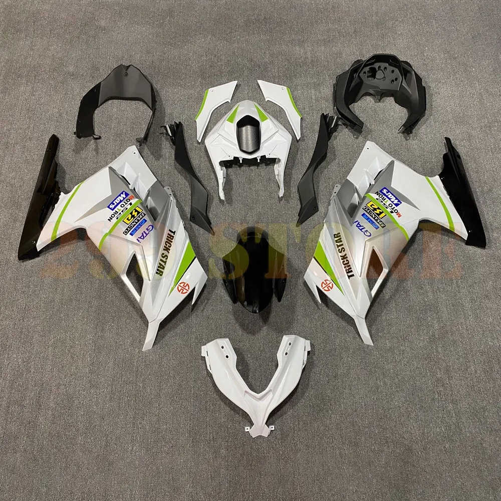 Белый комплект обтекателей для мотоцикла Kawasaki Ninja 300 2013 2014 2015 2016 2017 ABS инъекция Ninja300 защитный чехол обтекатели
Белый комплект обтекателей для мотоцикла Kawasaki Ninja 300 2013 2014 2015 2016 2017 ABS инъекция Ninja300 защитный чехол обтекатели
