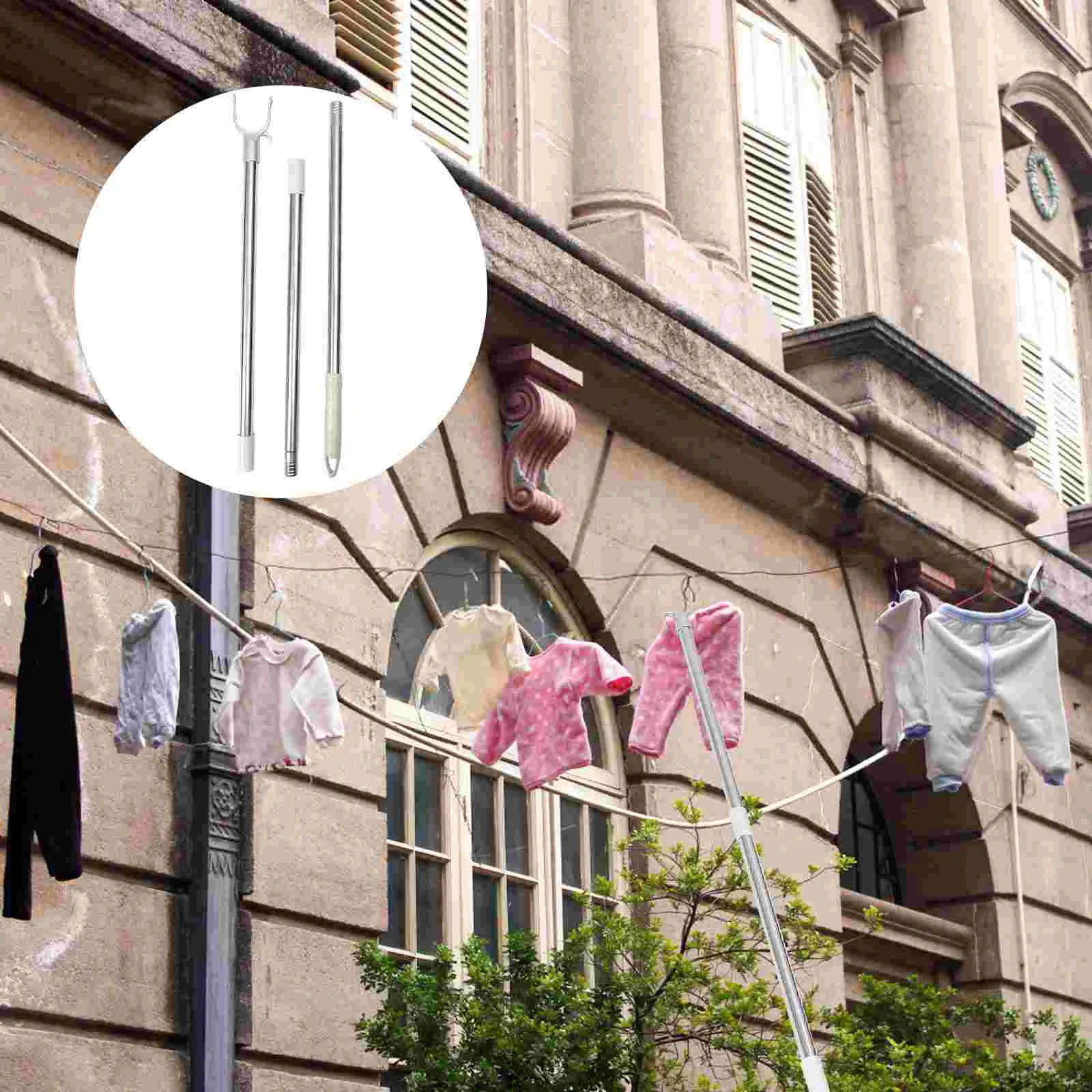 Pole Closet Clothes Hook Rod Reach Stick Retractable Clothesline Clothing Reaching Hanger Reacher Adjustable Drying Prop Fork
Pole Closet Clothes Hook Rod Reach Stick Retractable Clothesline Clothing Reaching Hanger Reacher Adjustable Drying Prop Fork