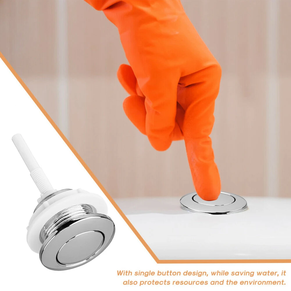 Push Button Toilet Tank Button Bathrooms 1 Piece 14.5*4.6*4.6 Cm ABS Plastic Corrosion-resistant Single Button
Push Button Toilet Tank Button Bathrooms 1 Piece 14.5*4.6*4.6 Cm ABS Plastic Corrosion-resistant Single Button