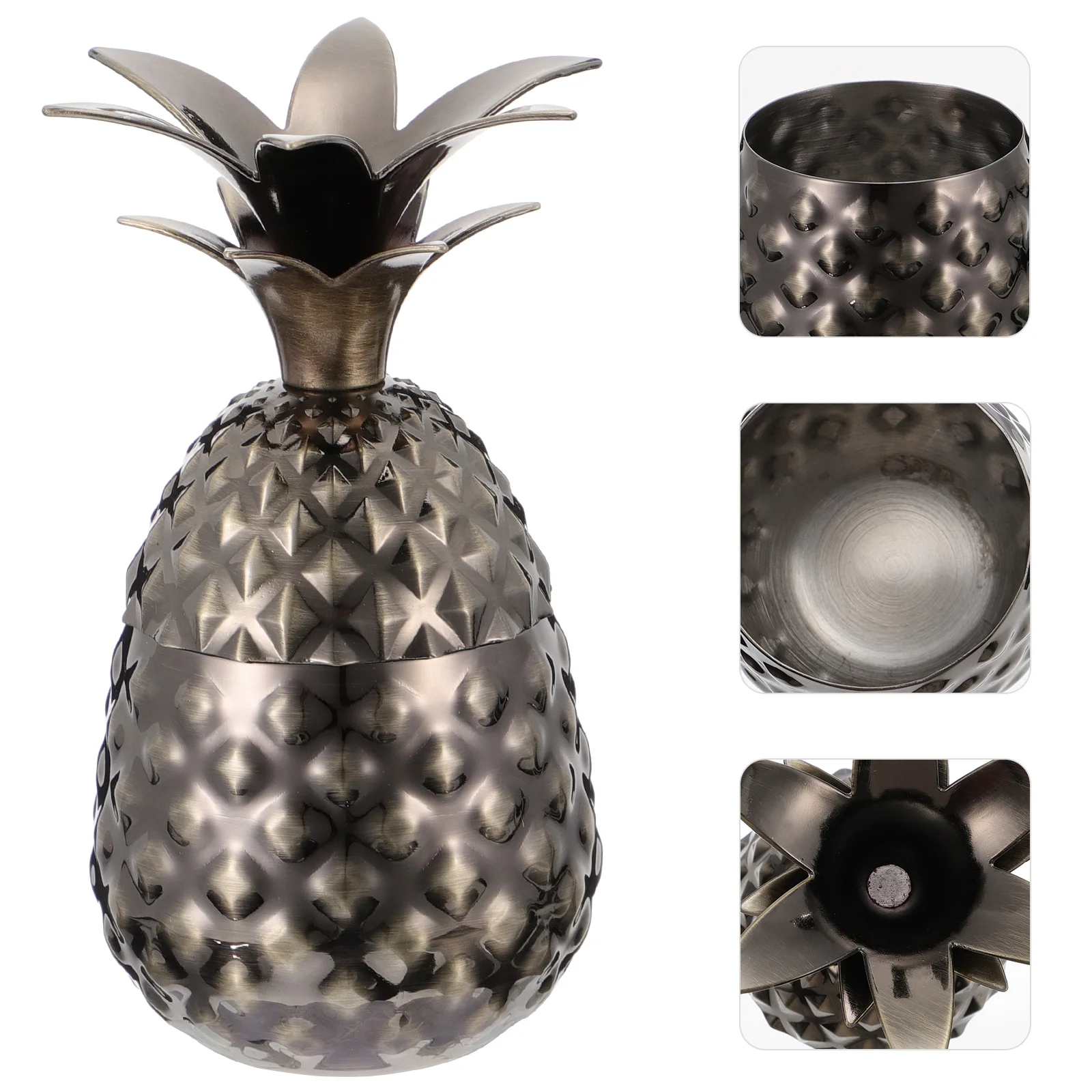 Pineapple Cup Cocktail Cups Glasses Metal Mug Shaker Drinking Mule Moscow Bar Drink Mugs Tiki Shape Steel Ice Bucket Tumbler 
Pineapple Cup Cocktail Cups Glasses Metal Mug Shaker Drinking Mule Moscow Bar Drink Mugs Tiki Shape Steel Ice Bucket Tumbler
