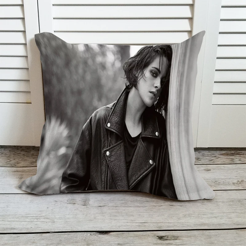 

Throw Pillow Covers Decorative K-Kristen Stewart Double-sided Printing Cushion Cover 45 × 45 Pillowcases for Pillows Short Plush