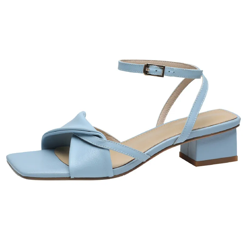 Dilalula Women Ankle Strap Sandals Summer Elegant Concise Genuine Leather Pumps Wedding Party Casual Thick Heeled Shoes Woman
Dilalula Women Ankle Strap Sandals Summer Elegant Concise Genuine Leather Pumps Wedding Party Casual Thick Heeled Shoes Woman