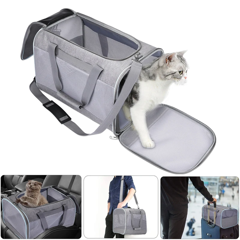 Pet Carriers Portable Breathable Foldable Bag Soft Cat Dog Carrier Bags with Locking Safety Zippers Outgoing Travel Pets Handbag
Pet Carriers Portable Breathable Foldable Bag Soft Cat Dog Carrier Bags with Locking Safety Zippers Outgoing Travel Pets Handbag