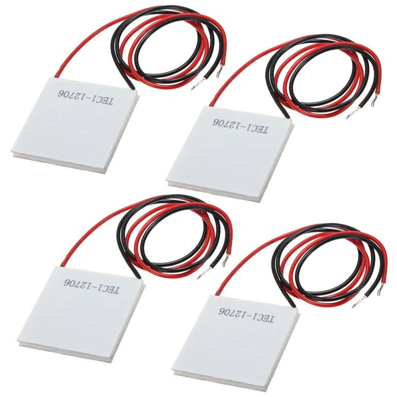 AU42 -4X 12V 5.8A 65W TEC1-12706 Thermoelectric Cooler Cooling Peltier Plate Module 40X40mm
AU42 -4X 12V 5.8A 65W TEC1-12706 Thermoelectric Cooler Cooling Peltier Plate Module 40X40mm