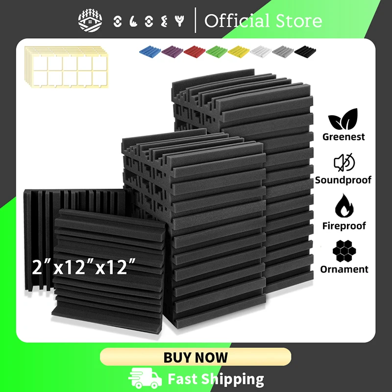 Broadband Sound Absorber 6 12 24 Pc Ceiling Sound Proof Wall Foam Sound-absorbing Foam Panels Sound Insulation Home Accessories
Broadband Sound Absorber 6 12 24 Pc Ceiling Sound Proof Wall Foam Sound-absorbing Foam Panels Sound Insulation Home Accessories