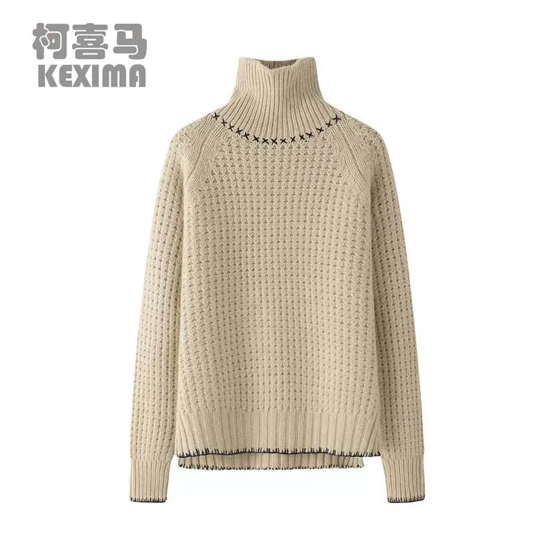yidong new Inner Mongolia goat cashmere women sweater female High collar knitting Big sweater female Wear outside fashion
yidong new Inner Mongolia goat cashmere women sweater female High collar knitting Big sweater female Wear outside fashion