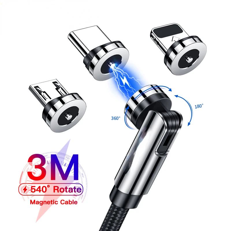 Free Shipping 540 Rotate Cable Fast Charging Magnet Charger Micro USB Type C Cable Mobile Phone Wire Cord For iPhone
Free Shipping 540 Rotate Cable Fast Charging Magnet Charger Micro USB Type C Cable Mobile Phone Wire Cord For iPhone