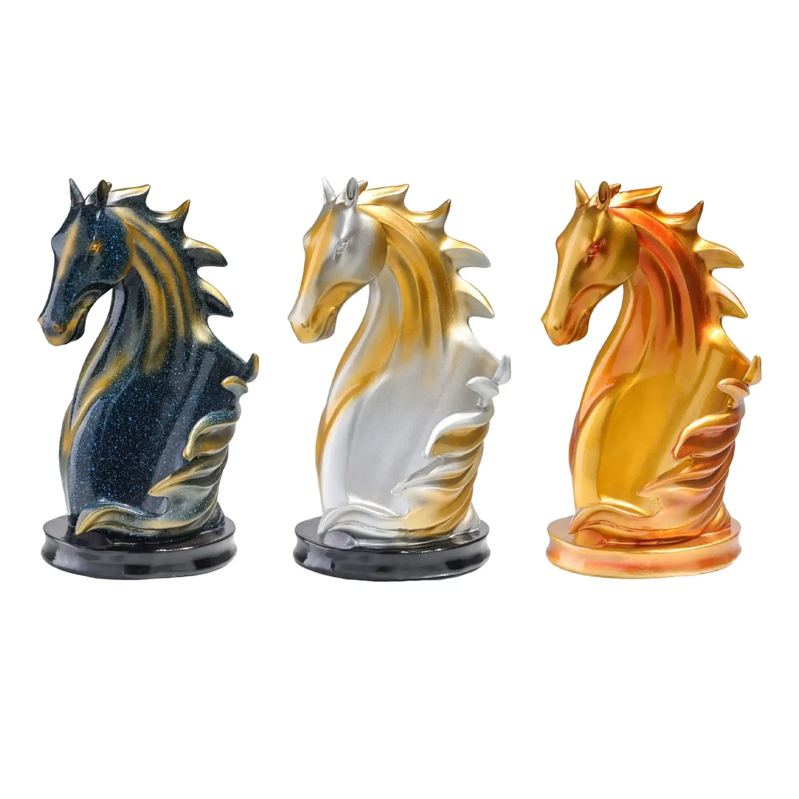 Rack Horse Sculpture Modern Champagne Holder Horse Head Figurines for Tabletop Countertop Classic Gift Decor Collectibles
Rack Horse Sculpture Modern Champagne Holder Horse Head Figurines for Tabletop Countertop Classic Gift Decor Collectibles