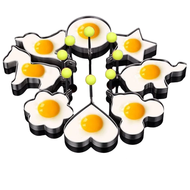 Thickened stainless steel omelet model love-shaped omelet mold creative omelet ring fried egg poached egg grinder
Thickened stainless steel omelet model love-shaped omelet mold creative omelet ring fried egg poached egg grinder
