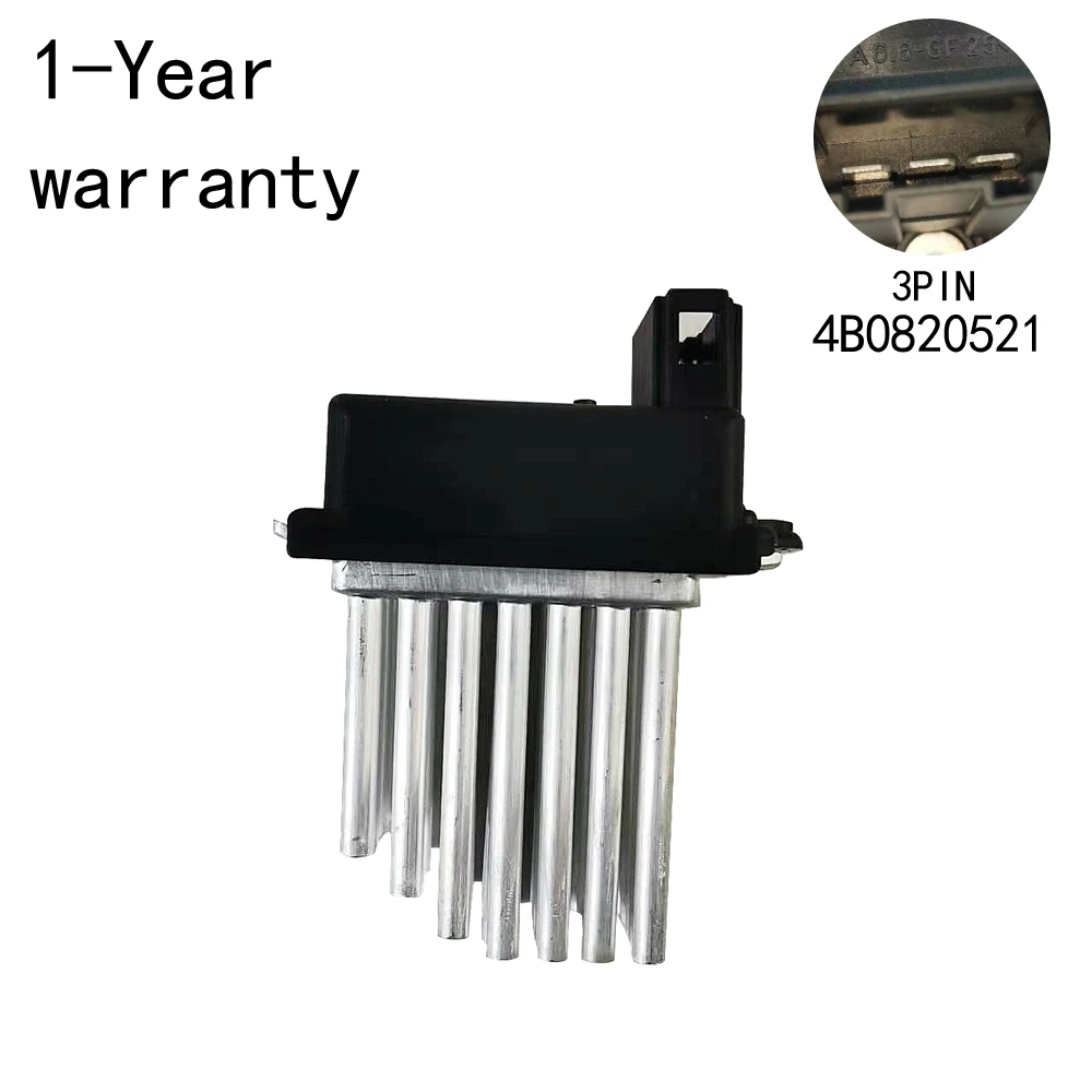 Blower resistance 4B0820521 For Audi A6L 2000-2005 A6 S6 2002-2005 RS6 2003-2005
Blower resistance 4B0820521 For Audi A6L 2000-2005 A6 S6 2002-2005 RS6 2003-2005
