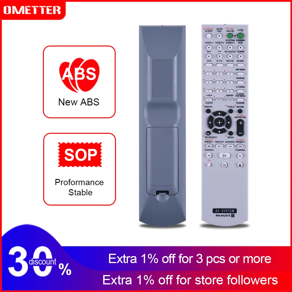 Accoona Remote Control Use for RM-AAU013 AV System RMAAU013 HOME THEATER Audio/Video Receiver HTDDW790 STRDG510 STRK790 HTDDW795
Accoona Remote Control Use for RM-AAU013 AV System RMAAU013 HOME THEATER Audio/Video Receiver HTDDW790 STRDG510 STRK790 HTDDW795