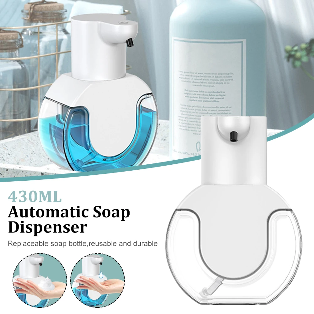430ML Wall Mounted Automatic Soap Dispenser Touchless Hand Sanitizer Bottle Infrared Sensor Soap Dispenser Bathroom Accessories
430ML Wall Mounted Automatic Soap Dispenser Touchless Hand Sanitizer Bottle Infrared Sensor Soap Dispenser Bathroom Accessories