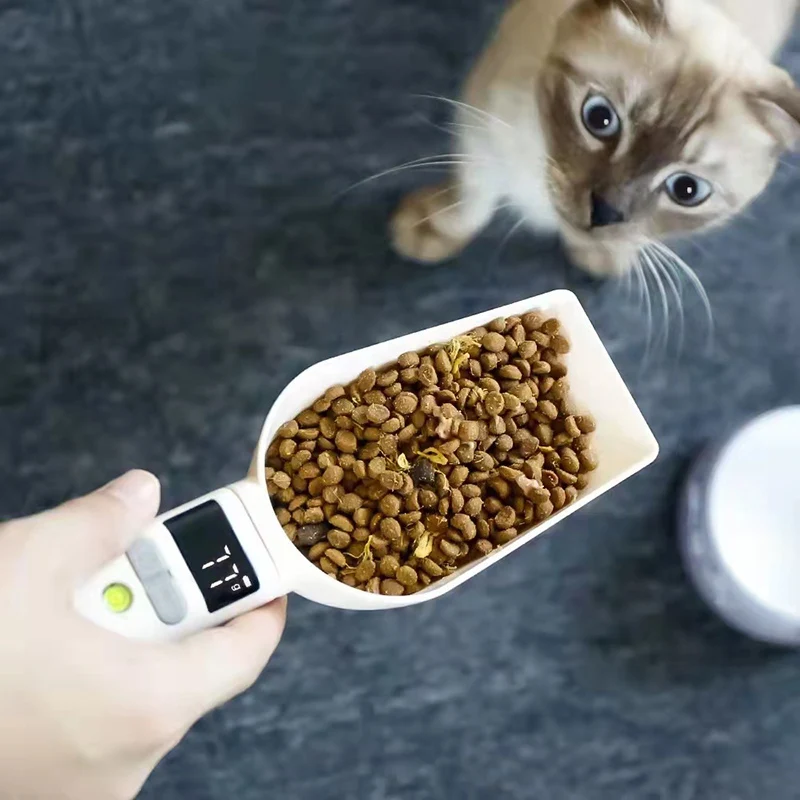 White USB Chargeable Dry Dog Cat Food Measuring Spoon Digital Scale Electronic Lcd Dispenser Weighing Tool Pet Supplies
White USB Chargeable Dry Dog Cat Food Measuring Spoon Digital Scale Electronic Lcd Dispenser Weighing Tool Pet Supplies