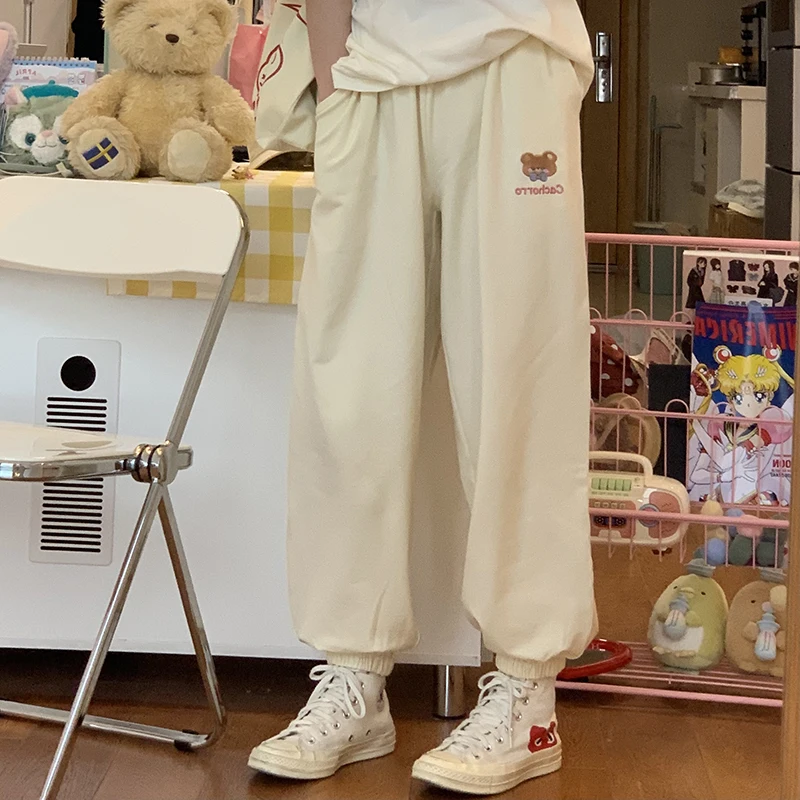 Kawaii Trousers Women Casual Loose Cute Soft Girls Student Japanese Fashion High Waist Harajuku Sweatpants Sports Pants Female
Kawaii Trousers Women Casual Loose Cute Soft Girls Student Japanese Fashion High Waist Harajuku Sweatpants Sports Pants Female