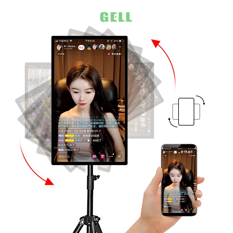 Large 50 Inch LED Screen Live Streaming Broadcast Intelligent Device Equipment Broadcasting
Large 50 Inch LED Screen Live Streaming Broadcast Intelligent Device Equipment Broadcasting