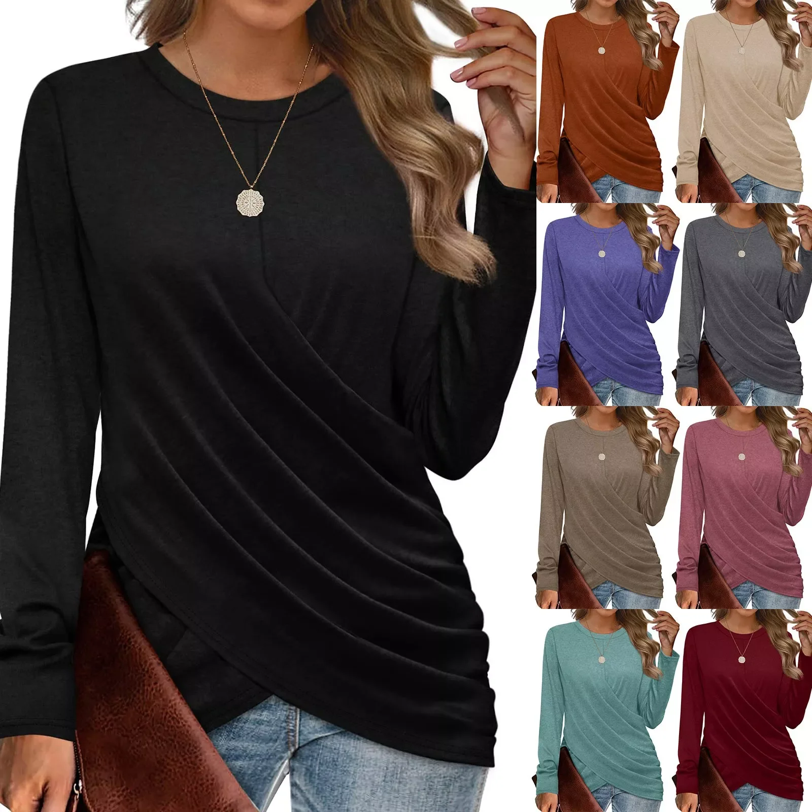 NEW IN Long Sleeve Tee Shirt Womens Long Sleeve Tops Twist Front Tunic Tops To Wear With Leggings Women Shirts
NEW IN Long Sleeve Tee Shirt Womens Long Sleeve Tops Twist Front Tunic Tops To Wear With Leggings Women Shirts