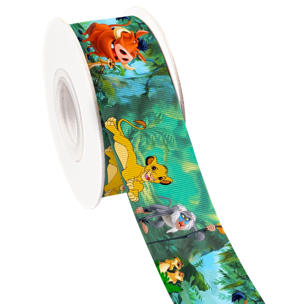25MM 38MM 10yards Satin Ribbon Grosgrain Ribbon Disney The Lion King for Children's Gift Bows
25MM 38MM 10yards Satin Ribbon Grosgrain Ribbon Disney The Lion King for Children's Gift Bows