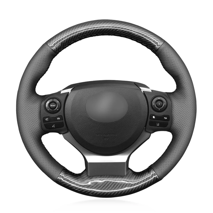 Non-slip Durable Black Carbon Fiber Black Leather Car Steering Wheel Cover For Lexus IS200t IS250 2014 2015 IS300 IS350
Non-slip Durable Black Carbon Fiber Black Leather Car Steering Wheel Cover For Lexus IS200t IS250 2014 2015 IS300 IS350
