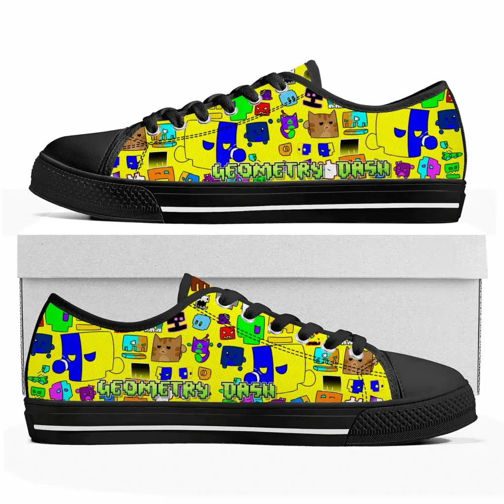 Geometry Dash Custom Low Top Sneakers Hot Cartoon Game Womens Mens Teenager High Quality Shoes Casual Tailor Made Canvas Sneaker
Geometry Dash Custom Low Top Sneakers Hot Cartoon Game Womens Mens Teenager High Quality Shoes Casual Tailor Made Canvas Sneaker