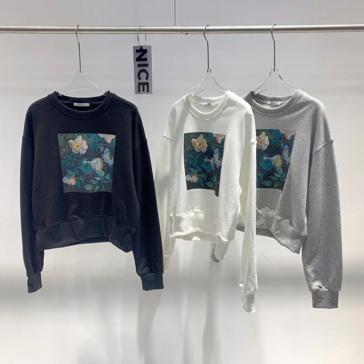 long-sleeve flower short hoodies Women oversized sweatshirt Fashion loose casual Streetwear women clothing fall 2021 tops
long-sleeve flower short hoodies Women oversized sweatshirt Fashion loose casual Streetwear women clothing fall 2021 tops