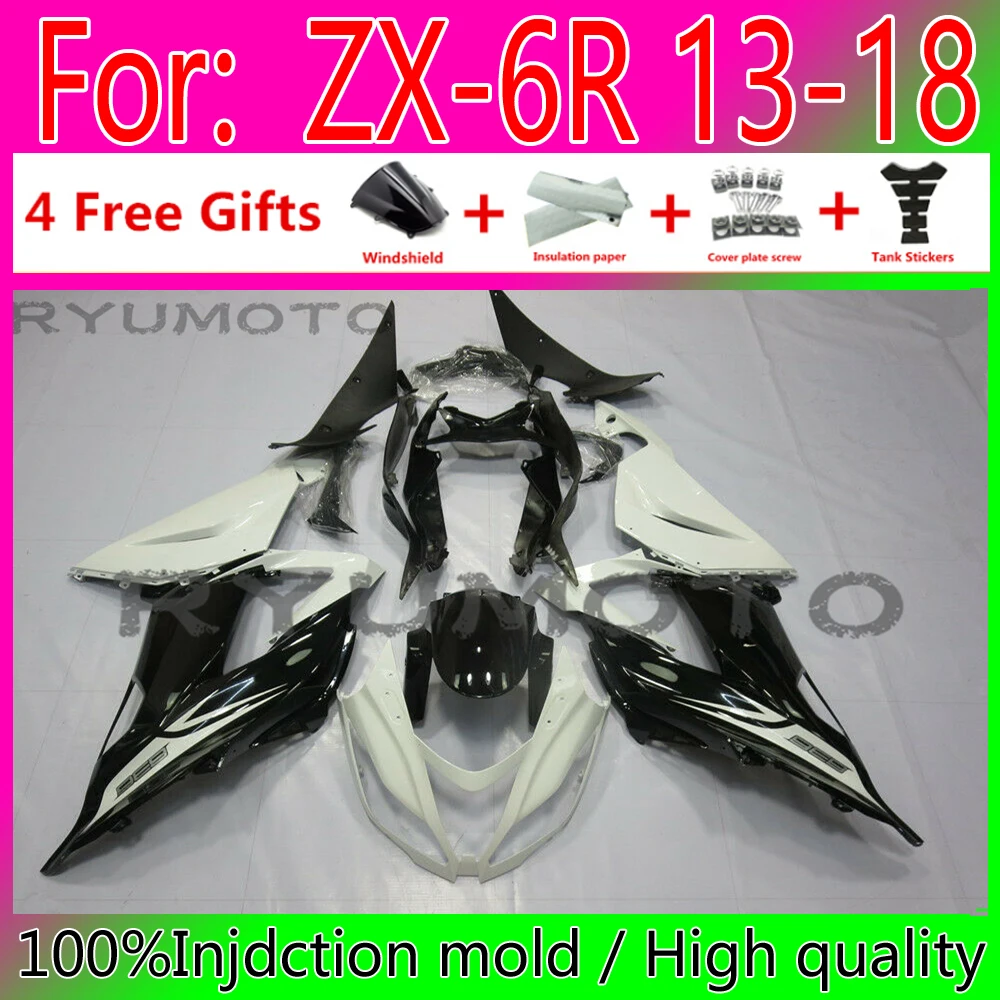 New ABS Whole Fairings Kit Fit for kawasaki ZX6R 2013 2018 ZX6R 13 18 fairing black white
New ABS Whole Fairings Kit Fit for kawasaki ZX6R 2013 2018 ZX6R 13 18 fairing black white
