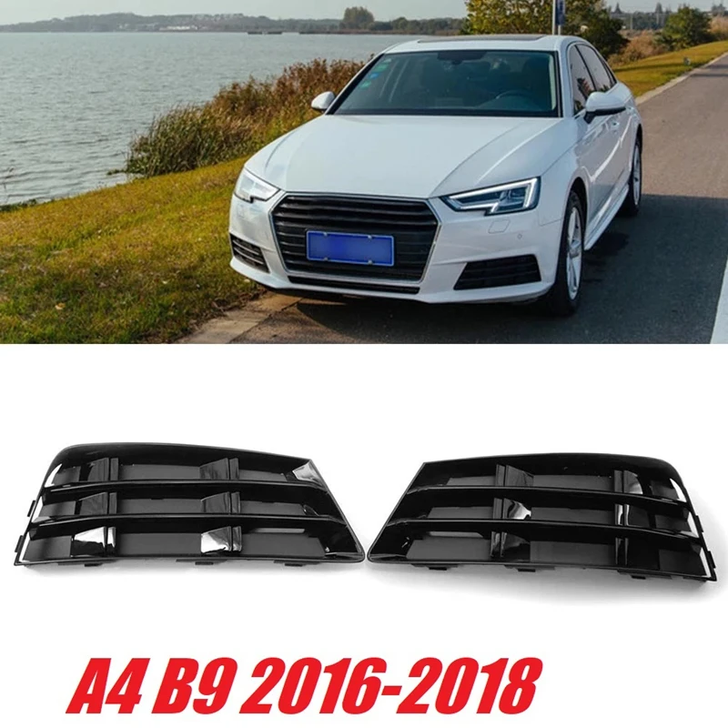 1Pair Front Bumper Fog Light Grille Grill For- A4 B9 2016-2017 Fog Lamp Cover 8WD807681 8WD807682
1Pair Front Bumper Fog Light Grille Grill For- A4 B9 2016-2017 Fog Lamp Cover 8WD807681 8WD807682