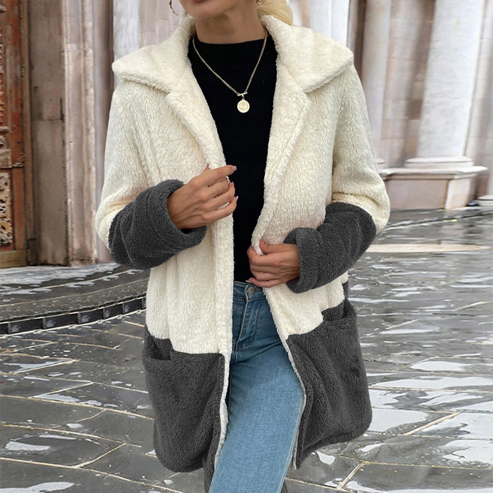 Зимнее пальто для женщин оверсайз длинное пальто с плюшевым мишкой теплое утепленное флисовое пальто из искусственного меха зимняя куртка Женский Топ с длинным рукавом 
Зимнее пальто для женщин оверсайз длинное пальто с плюшевым мишкой теплое утепленное флисовое пальто из искусственного меха зимняя куртка Женский Топ с длинным рукавом