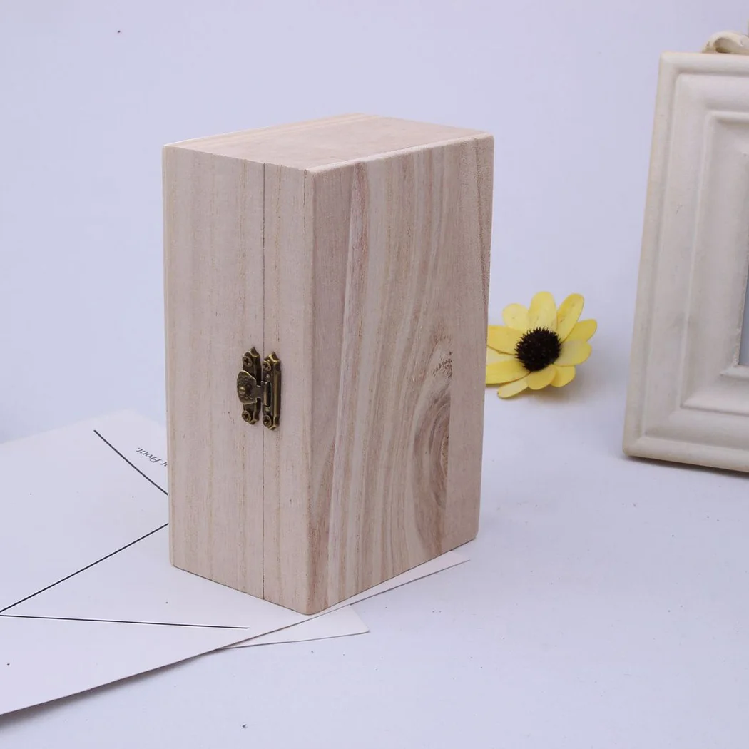 Plain Wood Wooden Square Hinged Storage Boxes Retro Craft Gift Storage Box Organizer Trinket Keepsake Treasure Chest
Plain Wood Wooden Square Hinged Storage Boxes Retro Craft Gift Storage Box Organizer Trinket Keepsake Treasure Chest