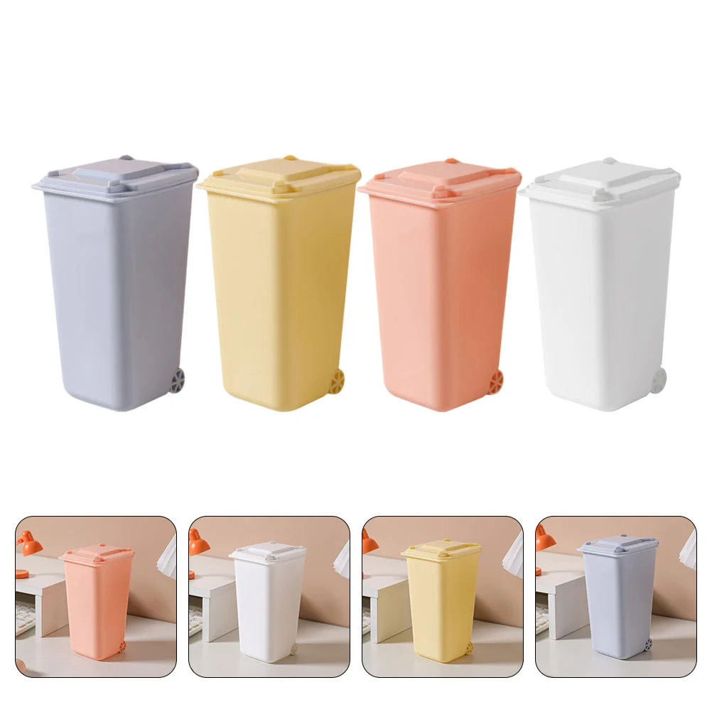 4pcs Small With Wheel Office With Lid Creative Cup Holder Trash Cans Trash Recycling Containers Desk Garbage Bin
4pcs Small With Wheel Office With Lid Creative Cup Holder Trash Cans Trash Recycling Containers Desk Garbage Bin
